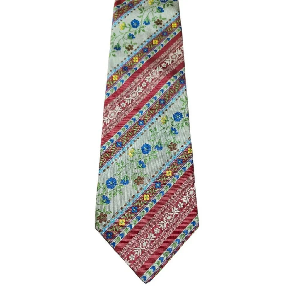 Kenzo Men Accessories Floral Tie Made In Italy Limited Edition VHTF Rare